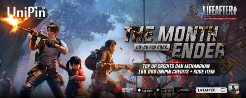 The Month Ender! Dapatkan Kesempatan Memenangkan 150.000 UniPin Credits dan Kode Item GRATIS
